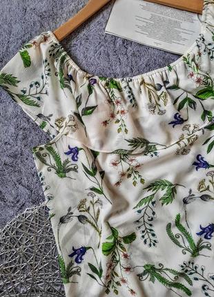 Романтичная нежная блуза с воланами и открытыми плечами большой размер батал2 фото