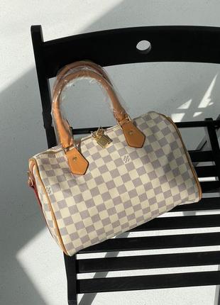 Сумка в стиле louis vuitton speedy 30 ivory