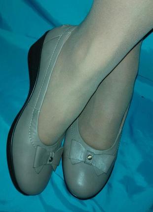 Нові шкіряні туфлі, балетки англія hotter1 фото