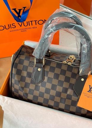 Сумка в стиле louis vuitton speedy 30 brown