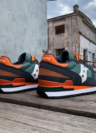 Чоловічі оригінальні кросівки saucony shadow original 2108-806s dark grey/green6 фото