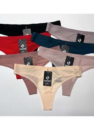 Безшовні трусики стрінги, l, xl, 2xl. код: т290
