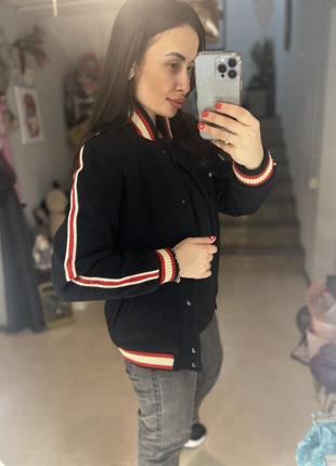 Стильный трендовый  шерстяной бомбер zara🖤