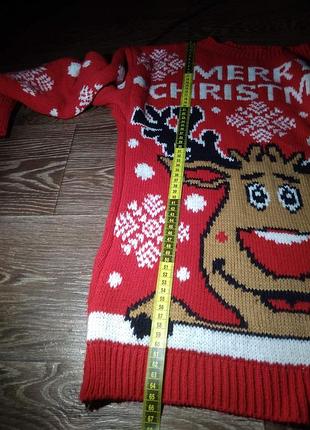 Светр merry christmas, новорічний, m, l6 фото