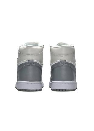 Женские кроссовки nike air jordan 1 high "grey white#найк2 фото