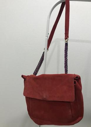 Zara замшева сумка 8387/104