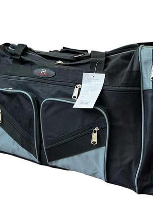 Армійська подорожня сумка elenfancy 75 л (70*38*28см) арт ef-10 чорно-сіра6 фото