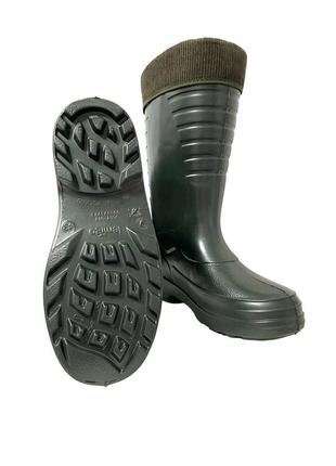 Сапоги зимние lemigo grenlander eva (-30°) со вставкой (poland), хаки р.43-44 (28 см)...