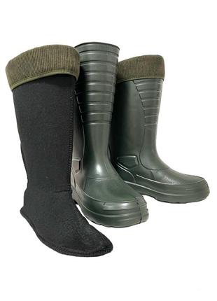 Сапоги зимние lemigo grenlander eva (-30°) со вставкой (poland), хаки р.43-44 (28 см)...