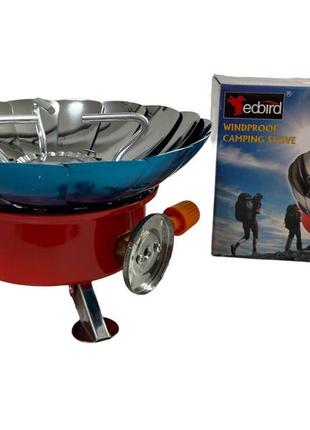 Газовая горелка с защитой от ветра camping stove ma-200