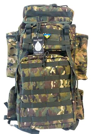 Рюкзак  камуфляж мультикам 70/80 л тактический, армейский, военный. single sword, турция1 фото