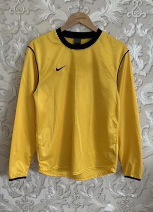Винтажный желтый лонгслив кофта футболка nike