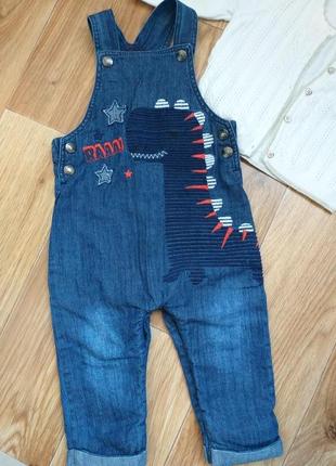 Комбинезон джинсовый bluezoo, 12-18м.
