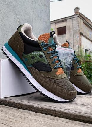 Мужские кроссовки saucony jazz 81 peak 70574-2s pesto black1 фото