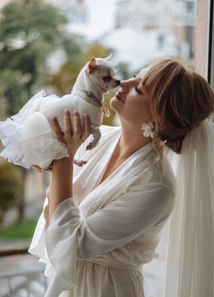 Сукня для собачки на весілля2 фото