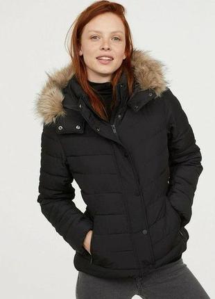 Утепленная куртка с капюшоном бренда h&m 2000001386446