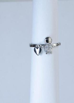 Серебряное кольцо для мам2 фото