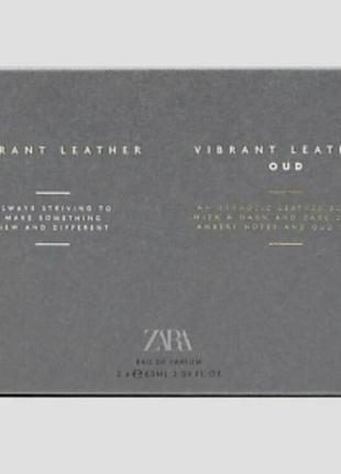 Zara vibrant leather  vibrant leather oud  2×60ml4 фото