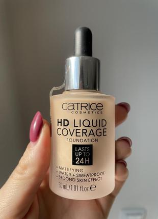 Тональный catrice hd liquid coverage тональная основа катрис1 фото