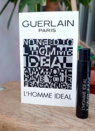 Guerlain l’homme ideal💥оригинал миниатюра пробник mini spray 1 мл книжка3 фото
