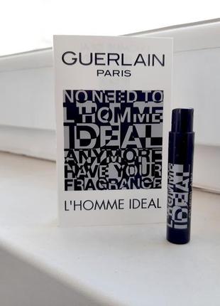 Guerlain l’homme ideal💥оригинал миниатюра пробник mini spray 1 мл книжка1 фото