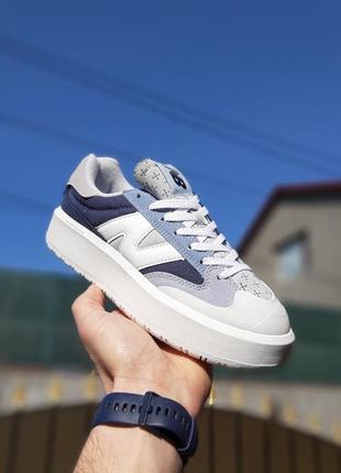 Женские молодежные бело-голубые кроссовки new balance ct302 🆕 нью баланс3 фото