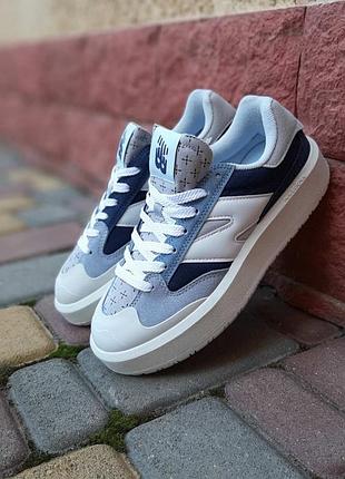 Жіночі молодіжні біло-блакитні кросівки new balance ct302 🆕 нью баланс