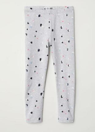 Коттоновые леггинсы лосины h&m 68 см