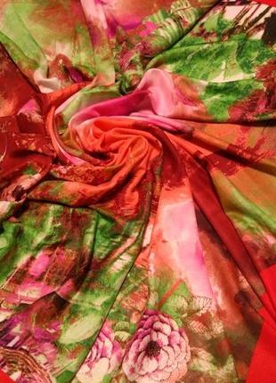 Яскраві весняні хустки, платок абстракция, великі, демісезон3 фото