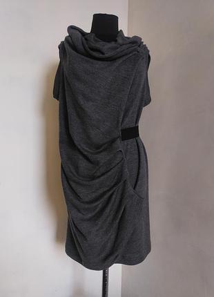 Снижка дня!!!дизайнерская шерстяная туniка/жилет отод plein sud, rick owens, s
