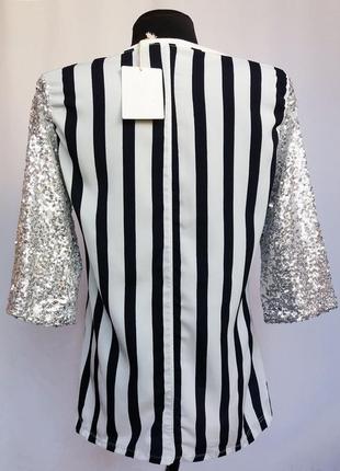 Суперцена. стильная блуза, кофточка. полосатая спинка. новая, р. 42-465 фото