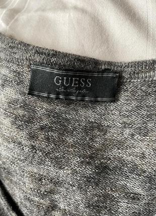 Шерстяное серое мини платье guess7 фото