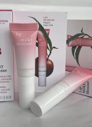 Clarins lip milky mousse жидкая губная помада-мусс 5 мл