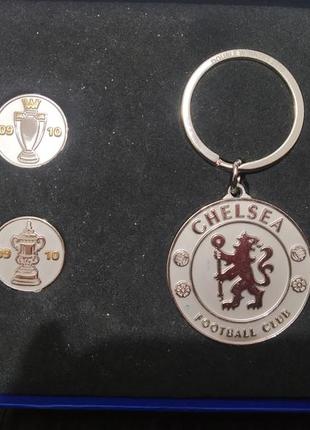 Chelsea double winners 2010 челси брелок и запонки футбольный набор коллекция подарок2 фото