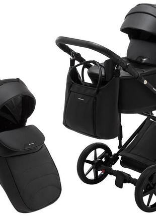 Коляска 2 в 1 adamex porto light eco sa-2 черный