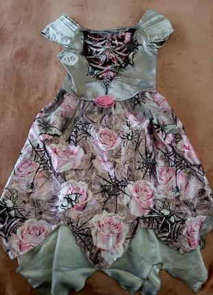 Платье на хеллоуин светиться на 5-6 лет