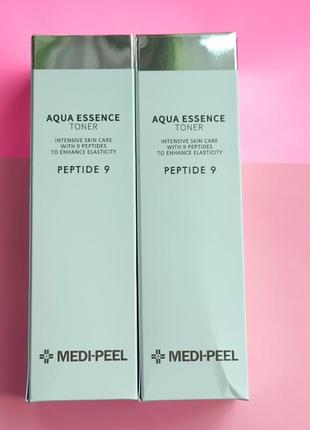 Пептидний тонер-есенція medi-peel peptide 9 aqua essence toner 250 мл