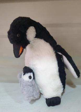 Мягкая игрушка " пингвин с малышом " 25см ( m45511 )