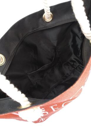 Пляжная сумочка с шиммером.  красная, золото и серебро.3 фото