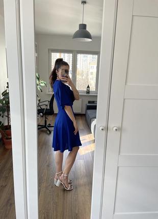Яркое синее платье2 фото