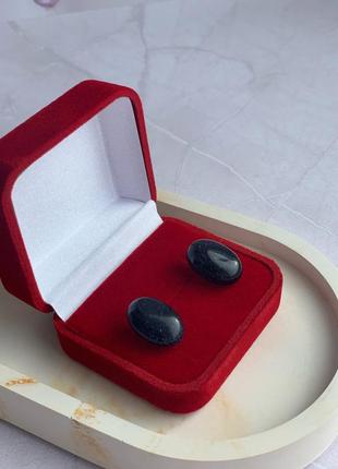 Сережки пусети з агату
