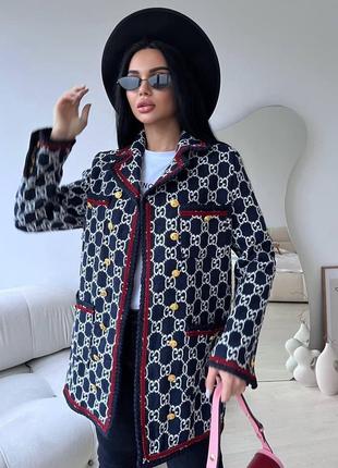 Удлиненный пиджак gucci