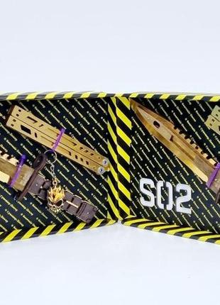 Набір ножів сувенірних дерев'яних so-2 "метель legasy, m-9 bayonet gold", so2-2-b