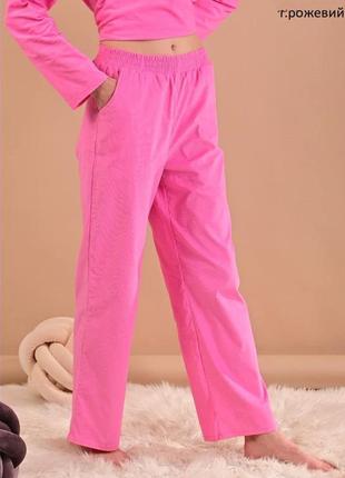 Женский домашний костюм темно-розовый2 фото