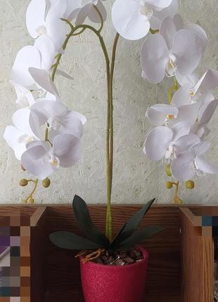 Латексная орхидея ручной работы1 фото