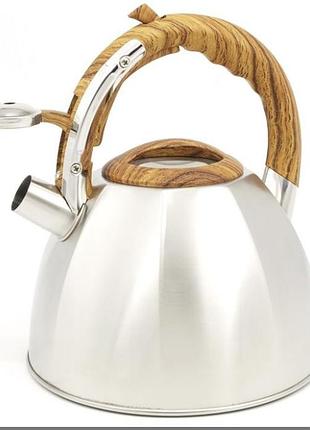 Чайник а-плюс wk 1377 металевий 3 л зі свистком  ⁇  чайник а-плюс 1377