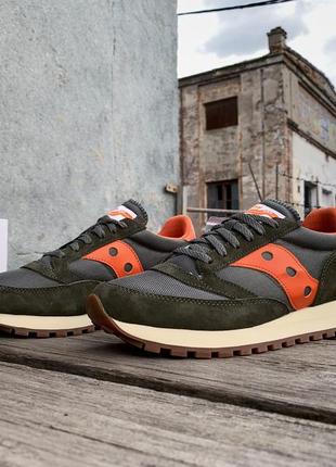 Мужские кроссовки saucony jazz 81 70539-52s green navy3 фото