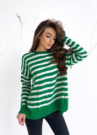 Модная трендовая женская комфортная стильная красивая удобная кофта кофточка качественная с рукавами свитер зеленый4 фото