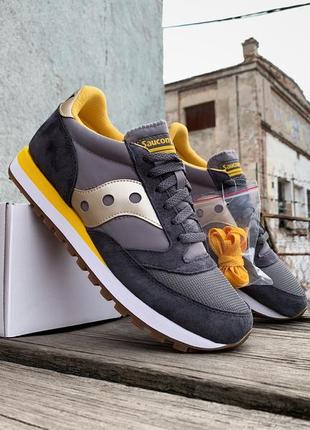 Чоловічі кросівки saucony jazz 81 nm 70613-2s grey yellow