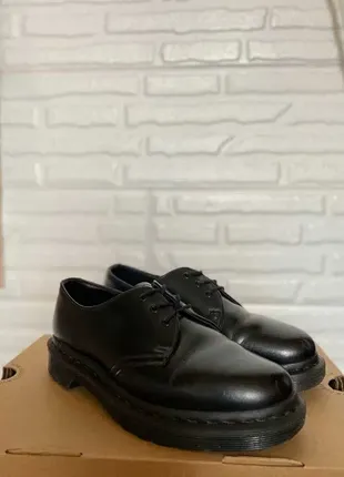1461 mono hotsell black smooth